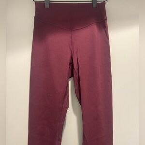 Women’s Lululemon WunderUnder Maroon Leggings
